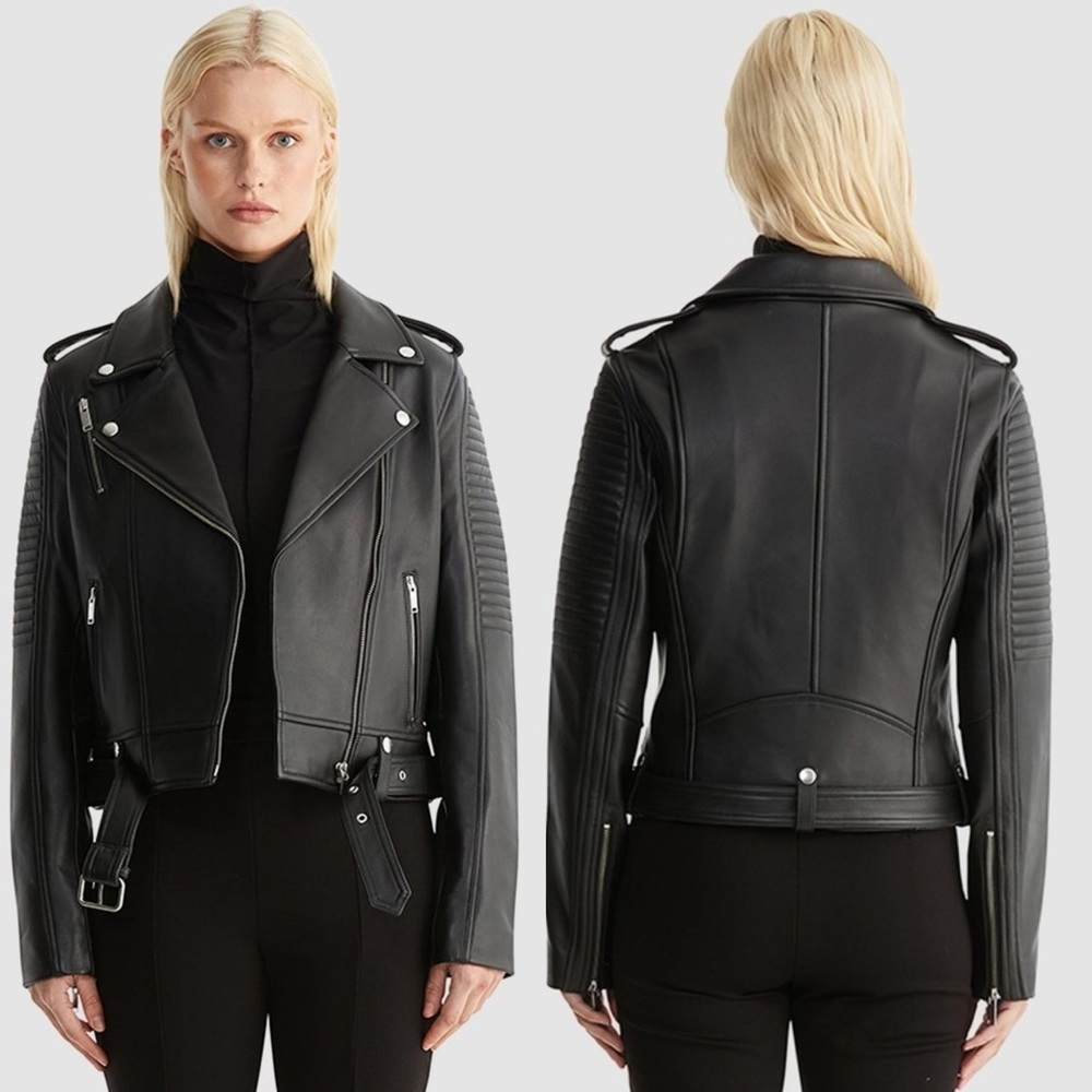 ENA PELLY Classic Biker Jacket